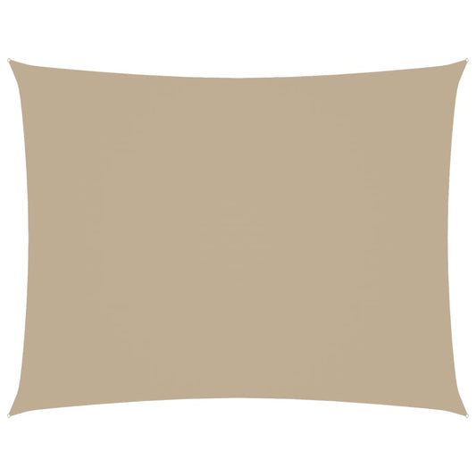 Sunshade Sail Oxford Fabric Rectangular 3.5x4.5 m Beige Sunshade Sail Oxford Fabric Rectangular 3.5x4.5 m Beige