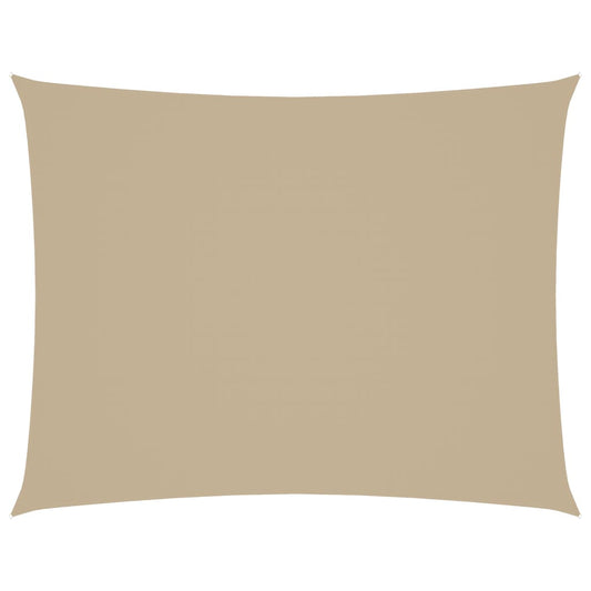 Sunshade Sail Oxford Fabric Rectangular 3.5x5 m Beige Sunshade Sail Oxford Fabric Rectangular 3.5x5 m Beige