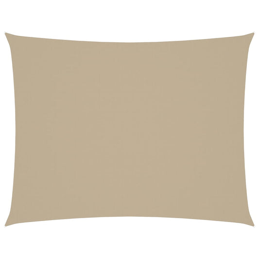 Sunshade Sail Oxford Fabric Rectangular 5x7 m Beige Sunshade Sail Oxford Fabric Rectangular 5x7 m Beige