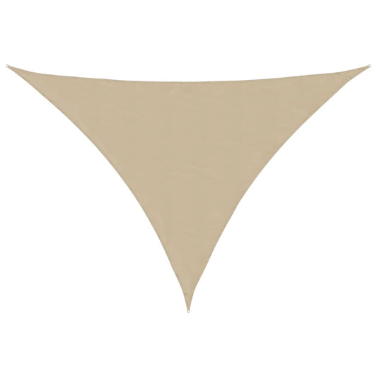 Sunshade Sail Oxford Fabric Triangular 3.5x3.5x4.9 m Beige Sunshade Sail Oxford Fabric Triangular 3.5x3.5x4.9 m Beige