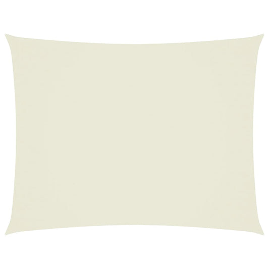 Sunshade Sail Oxford Fabric Rectangular 3.5x5 m Cream Sunshade Sail Oxford Fabric Rectangular 3.5x5 m Cream