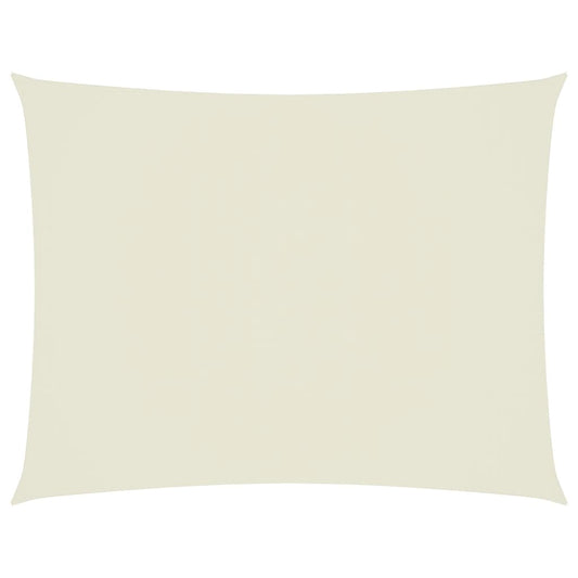 Sunshade Sail Oxford Fabric Rectangular 6x7 m Cream Sunshade Sail Oxford Fabric Rectangular 6x7 m Cream
