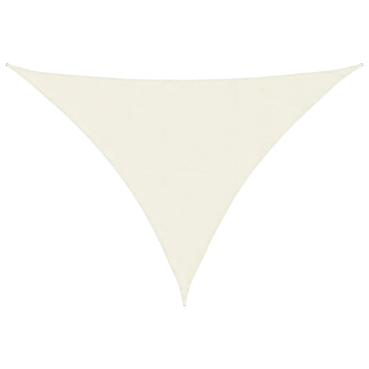 Sunshade Sail Oxford Fabric Triangular 3x4x4 m Cream Sunshade Sail Oxford Fabric Triangular 3x4x4 m Cream