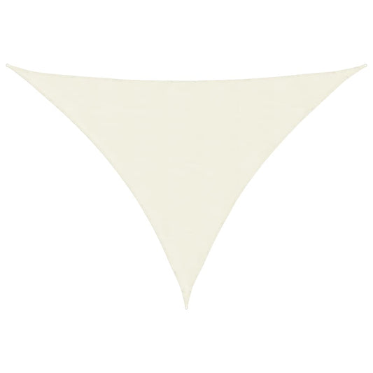 Sunshade Sail Oxford Fabric Triangular 3.5x3.5x4.9 m Cream Sunshade Sail Oxford Fabric Triangular 3.5x3.5x4.9 m Cream