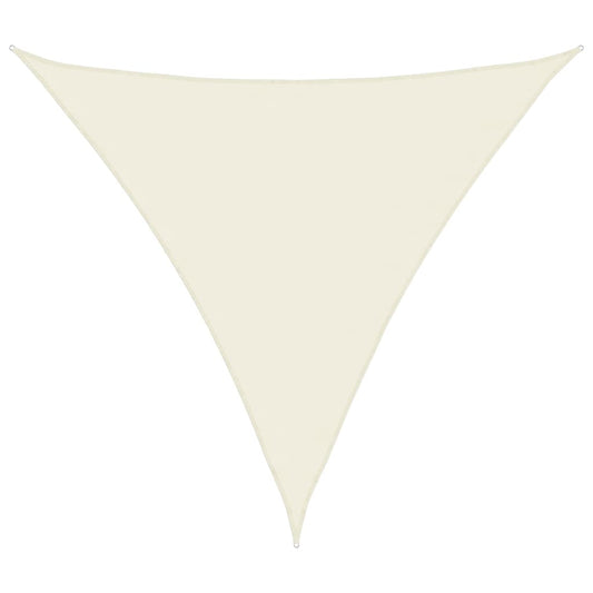 Sunshade Sail Oxford Fabric Triangular 4x4x4 m Cream Sunshade Sail Oxford Fabric Triangular 4x4x4 m Cream