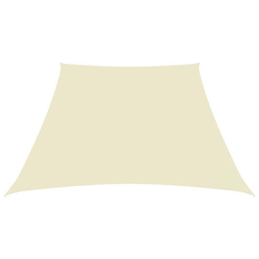 Sunshade Sail Oxford Fabric Trapezium 2/4x3 m Cream Sunshade Sail Oxford Fabric Trapezium 2/4x3 m Cream