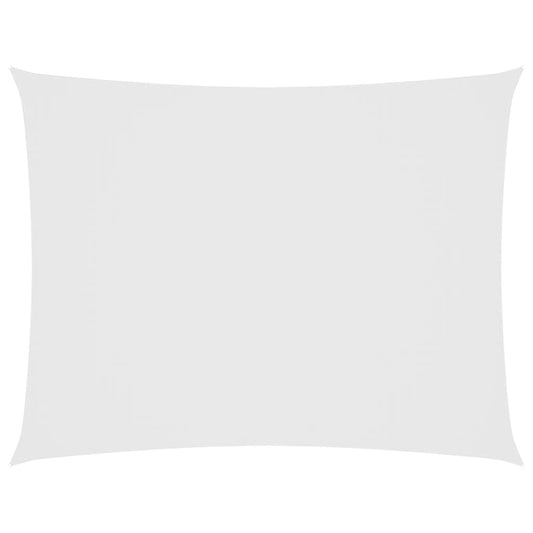 Sunshade Sail Oxford Fabric Rectangular 3x4 m White Sunshade Sail Oxford Fabric Rectangular 3x4 m White