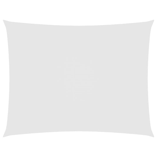 Sunshade Sail Oxford Fabric Rectangular 5x7 m White Sunshade Sail Oxford Fabric Rectangular 5x7 m White