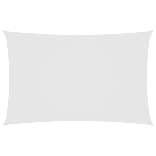 Sunshade Sail Oxford Fabric Rectangular 6x8 m White Sunshade Sail Oxford Fabric Rectangular 6x8 m White