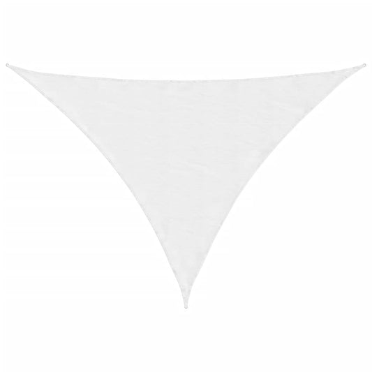 Sunshade Sail Oxford Fabric Triangular 3x4x5 m White Sunshade Sail Oxford Fabric Triangular 3x4x5 m White