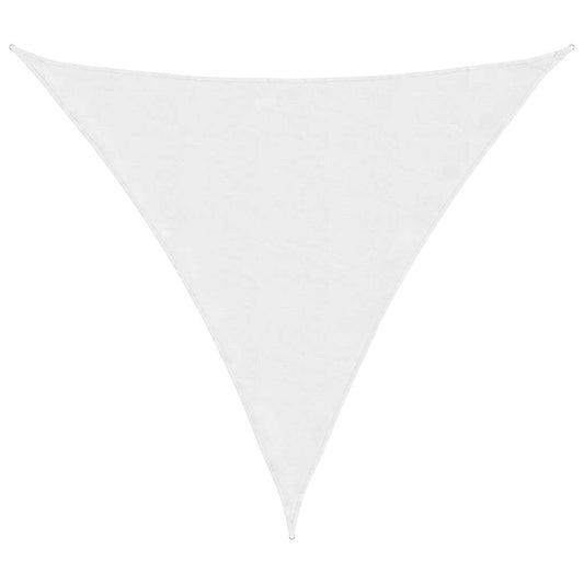 Sunshade Sail Oxford Fabric Triangular 6x6x6 m White Sunshade Sail Oxford Fabric Triangular 6x6x6 m White