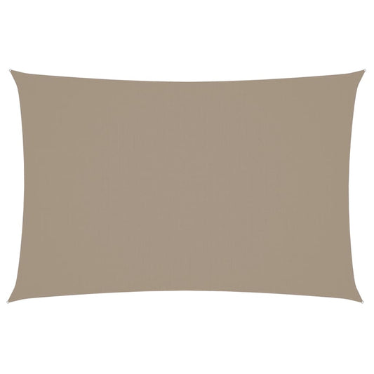 Sunshade Sail Oxford Fabric Rectangular 2x4 m Taupe Sunshade Sail Oxford Fabric Rectangular 2x4 m Taupe