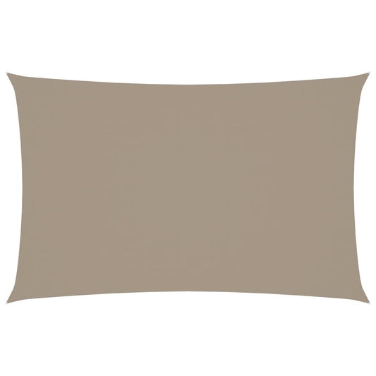 Sunshade Sail Oxford Fabric Rectangular 2x5 m Taupe Sunshade Sail Oxford Fabric Rectangular 2x5 m Taupe