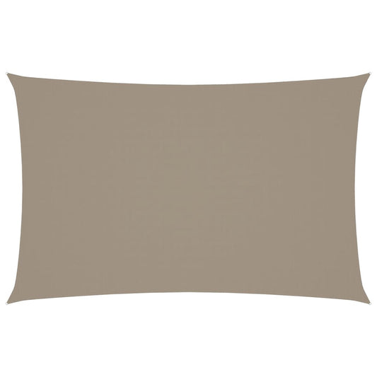 Sunshade Sail Oxford Fabric Rectangular 2.5x5 m Taupe Sunshade Sail Oxford Fabric Rectangular 2.5x5 m Taupe