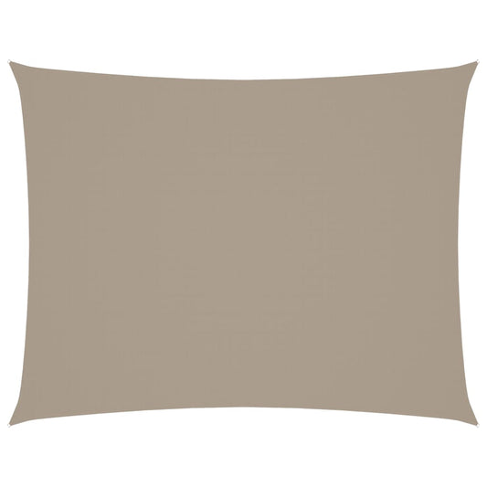 Sunshade Sail Oxford Fabric Rectangular 3x4.5 m Taupe Sunshade Sail Oxford Fabric Rectangular 3x4.5 m Taupe