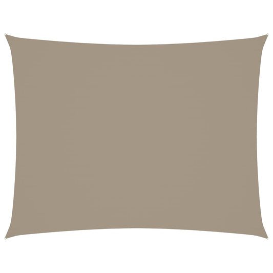 Sunshade Sail Oxford Fabric Rectangular 3x6 m Taupe Sunshade Sail Oxford Fabric Rectangular 3x6 m Taupe