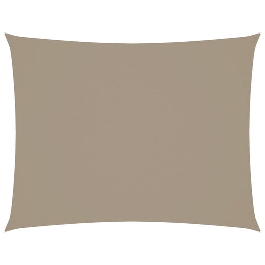 Sunshade Sail Oxford Fabric Rectangular 3.5x5 m Taupe Sunshade Sail Oxford Fabric Rectangular 3.5x5 m Taupe
