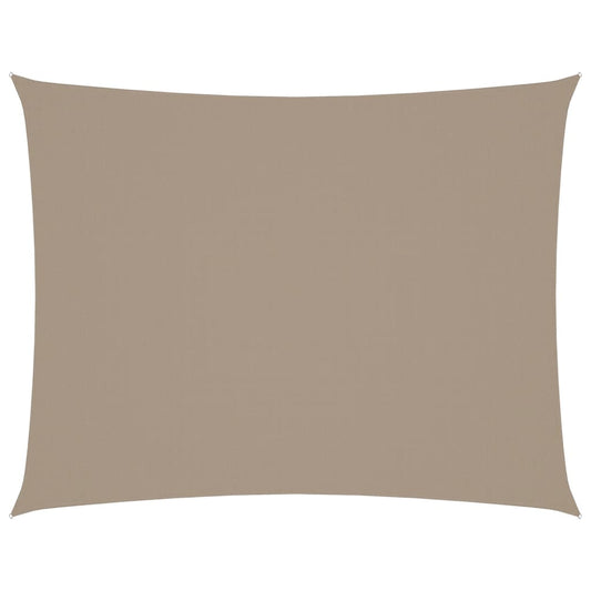 Sunshade Sail Oxford Fabric Rectangular 4x6 m Taupe Sunshade Sail Oxford Fabric Rectangular 4x6 m Taupe