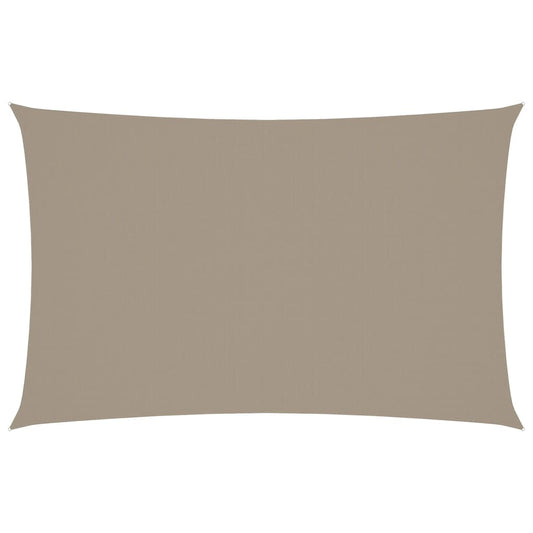 Sunshade Sail Oxford Fabric Rectangular 4x7 m Taupe Sunshade Sail Oxford Fabric Rectangular 4x7 m Taupe