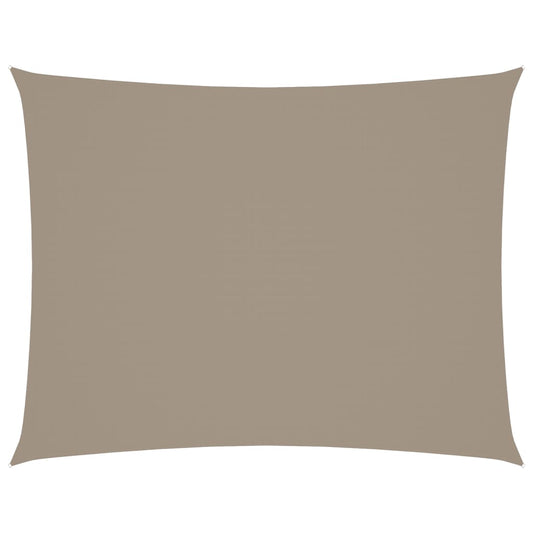 Sunshade Sail Oxford Fabric Rectangular 5x6 m Taupe Sunshade Sail Oxford Fabric Rectangular 5x6 m Taupe