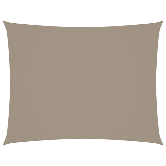 Sunshade Sail Oxford Fabric Rectangular 5x7 m Taupe Sunshade Sail Oxford Fabric Rectangular 5x7 m Taupe