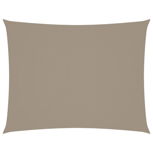 Sunshade Sail Oxford Fabric Rectangular 6x7 m Taupe Sunshade Sail Oxford Fabric Rectangular 6x7 m Taupe
