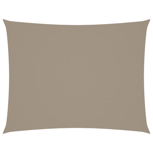 Sunshade Sail Oxford Fabric Rectangular 6x8 m Taupe Sunshade Sail Oxford Fabric Rectangular 6x8 m Taupe