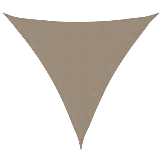 Sunshade Sail Oxford Fabric Triangular 5x5x5 m Taupe Sunshade Sail Oxford Fabric Triangular 5x5x5 m Taupe