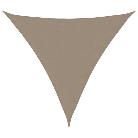 Sunshade Sail Oxford Fabric Triangular 6x6x6 m Taupe Sunshade Sail Oxford Fabric Triangular 6x6x6 m Taupe