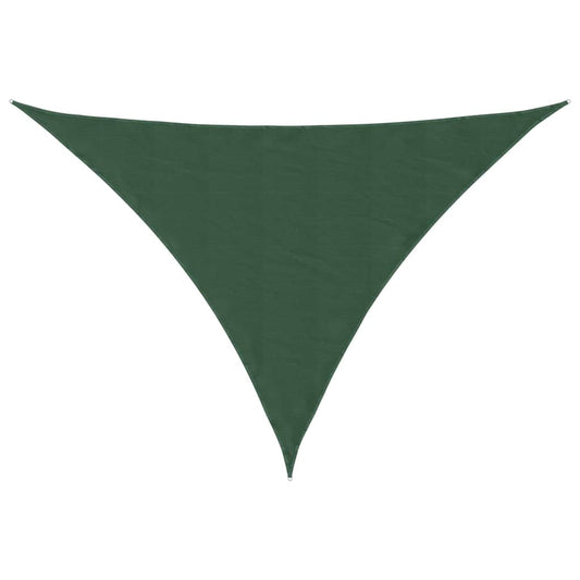 Sunshade Sail Oxford Fabric Triangular 5x5x6 m Dark Green Sunshade Sail Oxford Fabric Triangular 5x5x6 m Dark Green