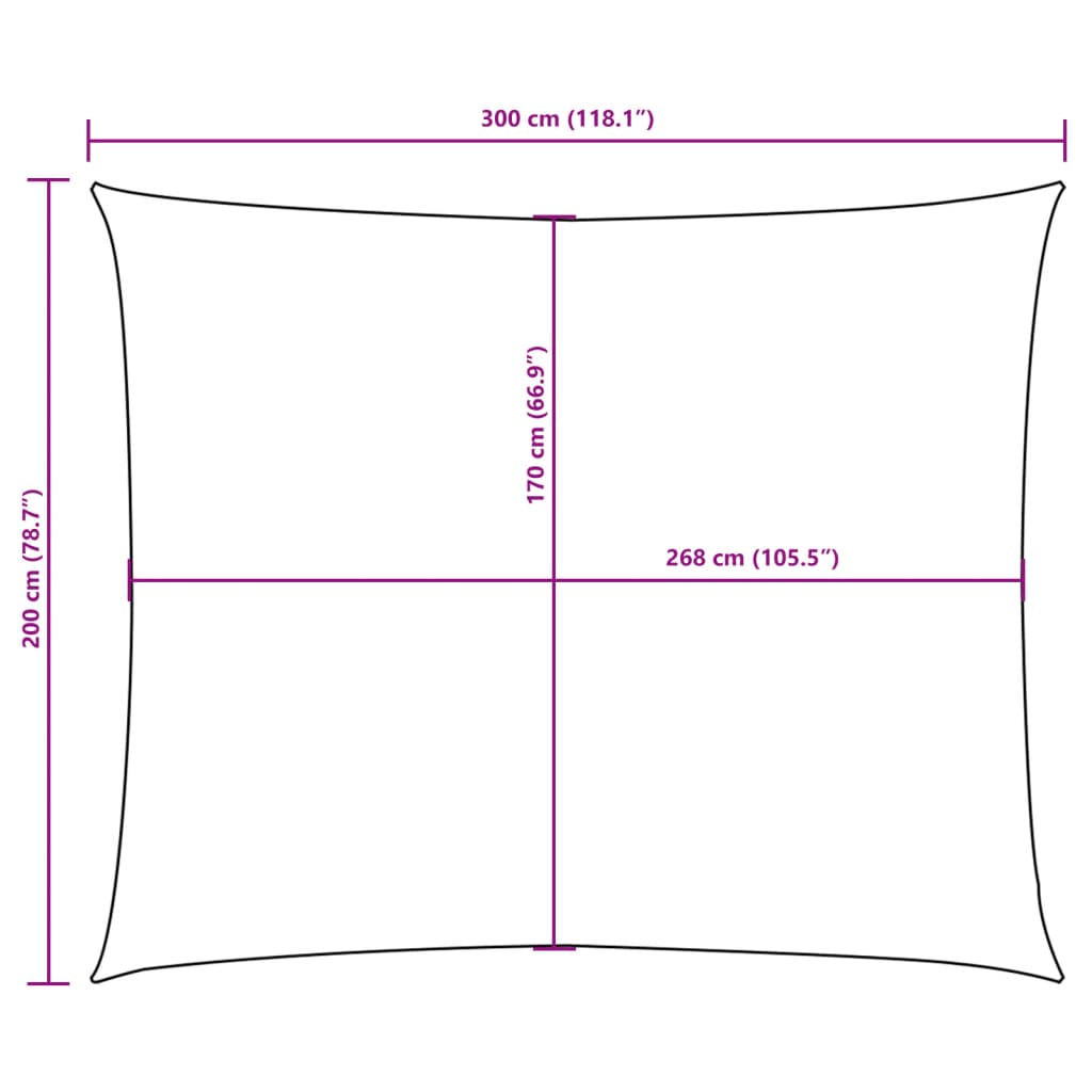 Sunshade Sail Oxford Fabric Rectangular 2x3 m Red