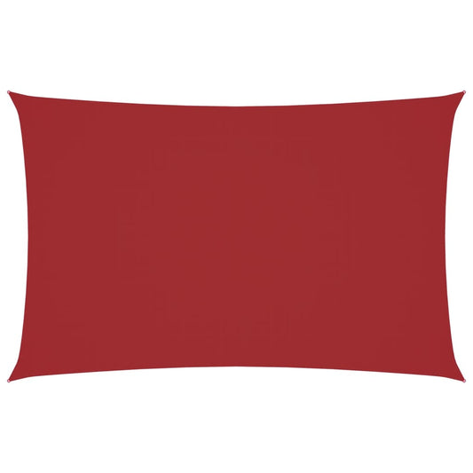 Sunshade Sail Oxford Fabric Rectangular 2x5 m Red Sunshade Sail Oxford Fabric Rectangular 2x5 m Red