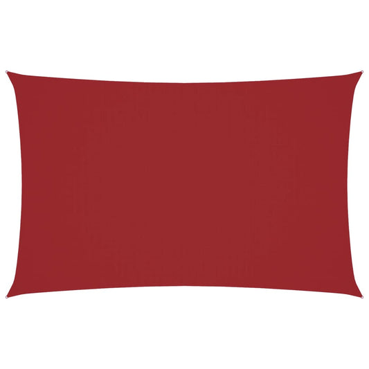 Sunshade Sail Oxford Fabric Rectangular 2.5x5 m Red Sunshade Sail Oxford Fabric Rectangular 2.5x5 m Red