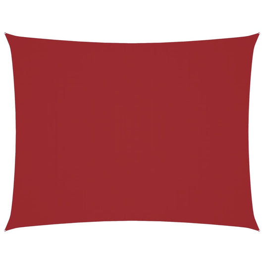 Sunshade Sail Oxford Fabric Rectangular 5x7 m Red Sunshade Sail Oxford Fabric Rectangular 5x7 m Red