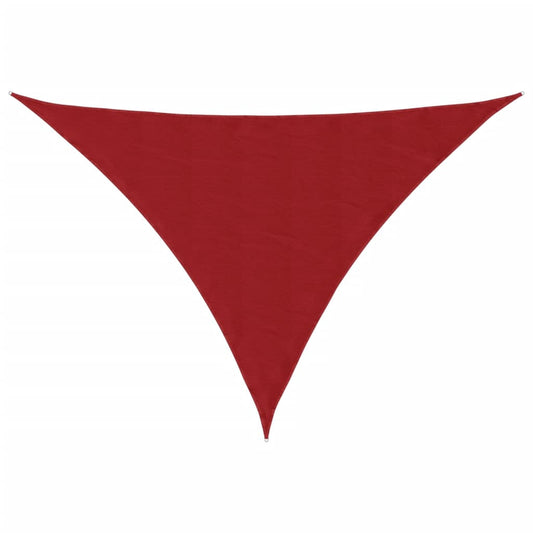 Sunshade Sail Oxford Fabric Triangular 3x4x4 m Red Sunshade Sail Oxford Fabric Triangular 3x4x4 m Red