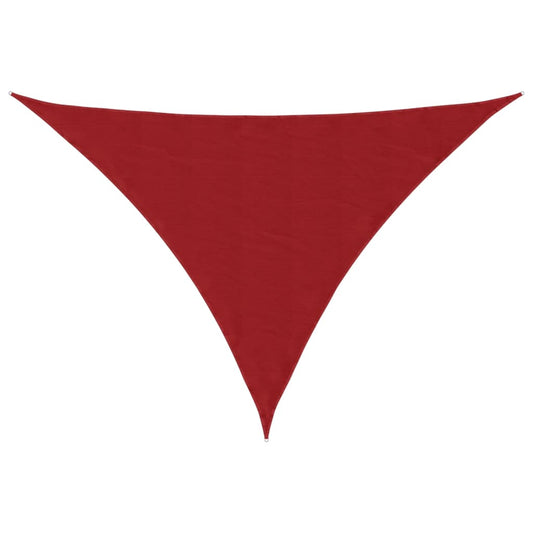 Sunshade Sail Oxford Fabric Triangular 4x5x6.4 m Red Sunshade Sail Oxford Fabric Triangular 4x5x6.4 m Red