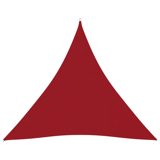 Sunshade Sail Oxford Fabric Triangular 6x6x6 m Red Sunshade Sail Oxford Fabric Triangular 6x6x6 m Red