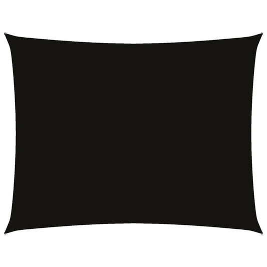 Sunshade Sail Oxford Fabric Rectangular 2x3.5 m Black Sunshade Sail Oxford Fabric Rectangular 2x3.5 m Black