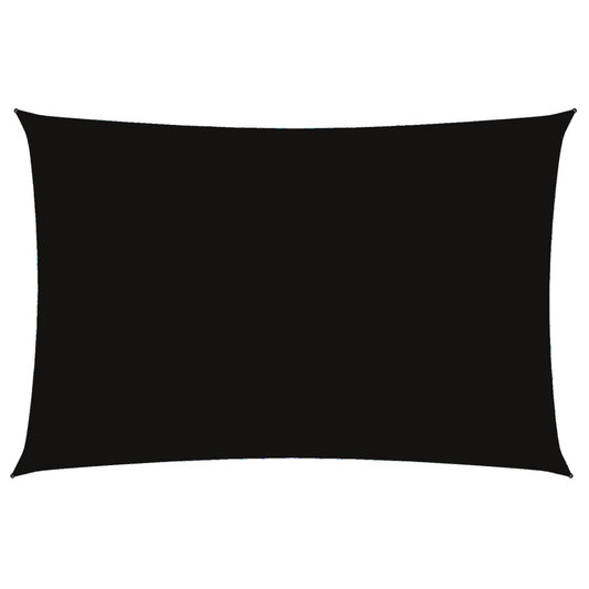 Sunshade Sail Oxford Fabric Rectangular 2x4 m Black Sunshade Sail Oxford Fabric Rectangular 2x4 m Black