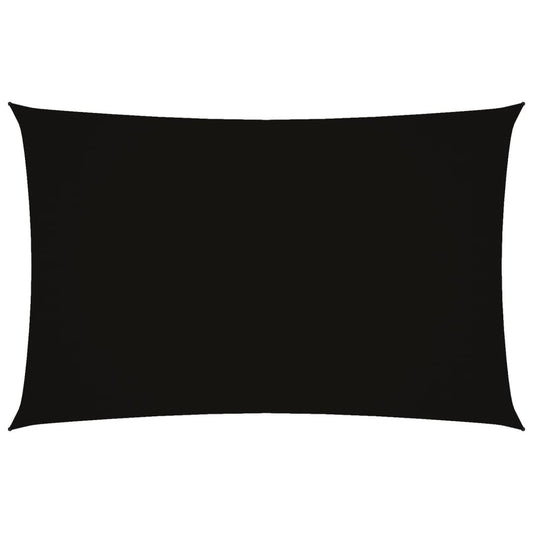 Sunshade Sail Oxford Fabric Rectangular 2x5 m Black Sunshade Sail Oxford Fabric Rectangular 2x5 m Black