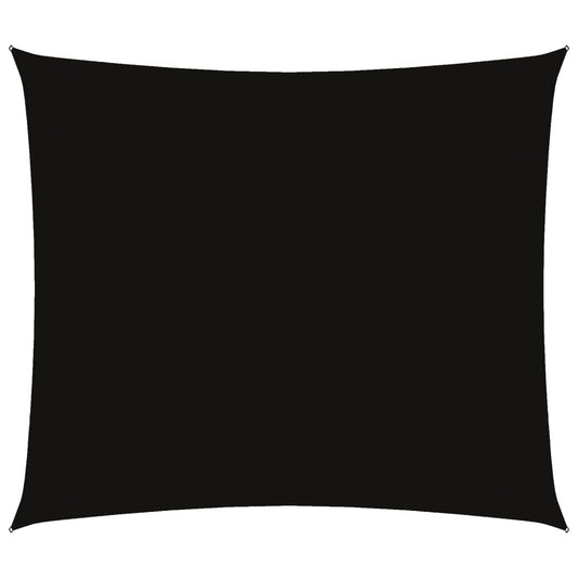 Sunshade Sail Oxford Fabric Rectangular 2.5x3 m Black Sunshade Sail Oxford Fabric Rectangular 2.5x3 m Black