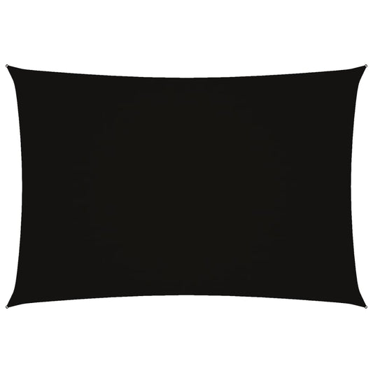 Sunshade Sail Oxford Fabric Rectangular 2.5x4.5 m Black Sunshade Sail Oxford Fabric Rectangular 2.5x4.5 m Black