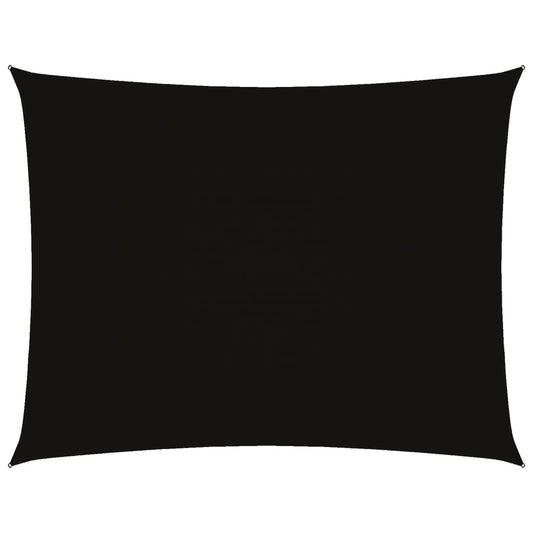 Sunshade Sail Oxford Fabric Rectangular 3x4.5 m Black Sunshade Sail Oxford Fabric Rectangular 3x4.5 m Black