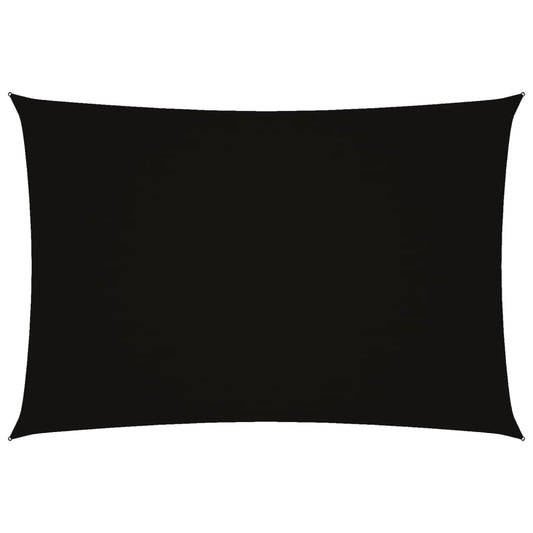 Sunshade Sail Oxford Fabric Rectangular 3x5 m Black Sunshade Sail Oxford Fabric Rectangular 3x5 m Black