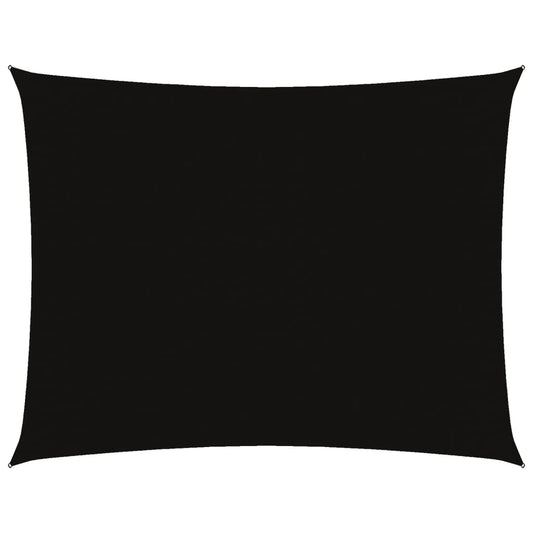 Sunshade Sail Oxford Fabric Rectangular 3x6 m Black Sunshade Sail Oxford Fabric Rectangular 3x6 m Black