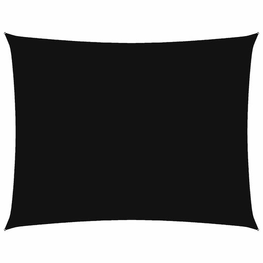 Sunshade Sail Oxford Fabric Rectangular 3.5x5 m Black Sunshade Sail Oxford Fabric Rectangular 3.5x5 m Black