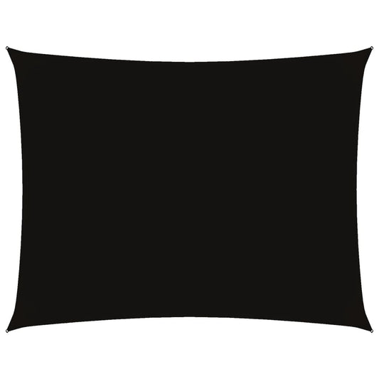Sunshade Sail Oxford Fabric Rectangular 4x5 m Black Sunshade Sail Oxford Fabric Rectangular 4x5 m Black