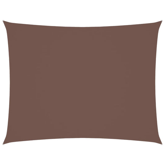 Sunshade Sail Oxford Fabric Rectangular 2.5x3.5 m Brown Sunshade Sail Oxford Fabric Rectangular 2.5x3.5 m Brown