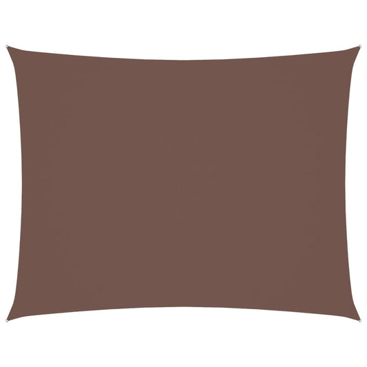 Sunshade Sail Oxford Fabric Rectangular 3.5x5 m Brown Sunshade Sail Oxford Fabric Rectangular 3.5x5 m Brown