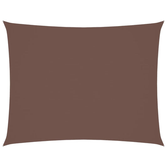 Sunshade Sail Oxford Fabric Rectangular 4x5 m Brown Sunshade Sail Oxford Fabric Rectangular 4x5 m Brown